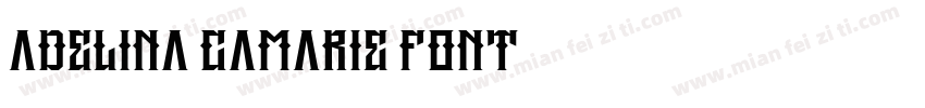 Adelina Camarie Font字体转换
